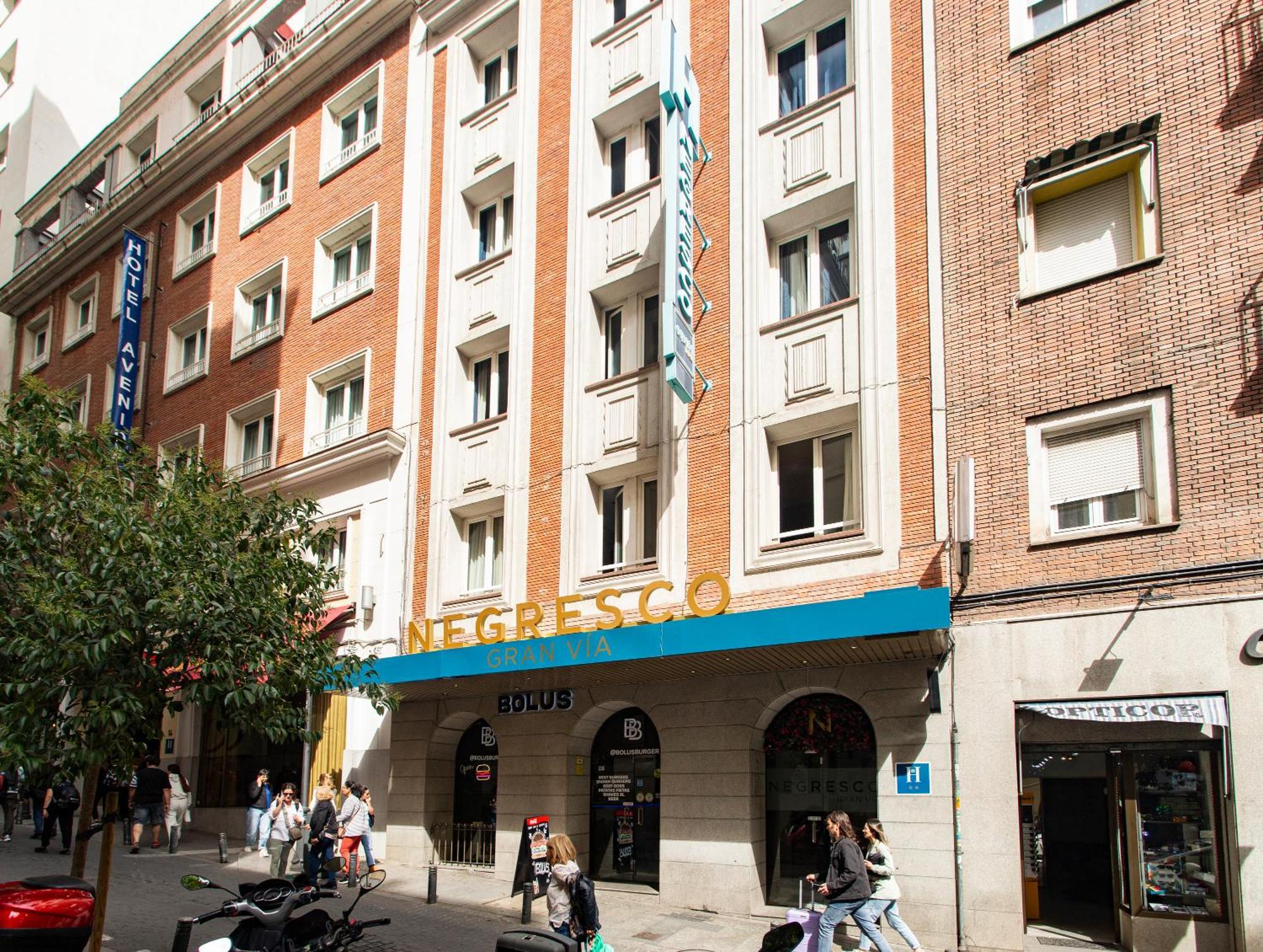 Negresco Gran Via Madri Exterior foto